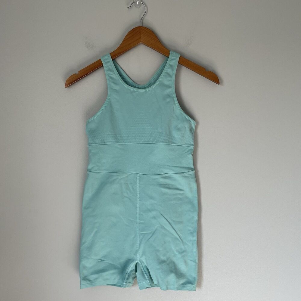 Free People FP Movement Every Single Time Runsie Bodysuit Cascade Blue Size M/L